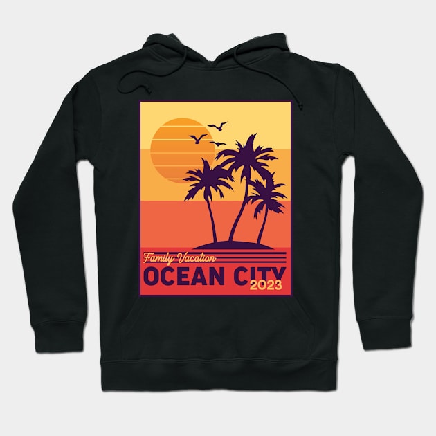 Ocean City 2023 Hoodie by kangaroo Studio